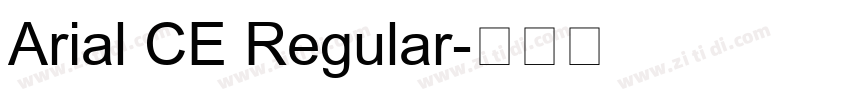 Arial CE Regular字体转换
